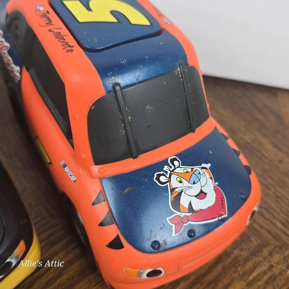 1998 Little Racers Push & Go Button Toy Racecars Baby Toddler John Deer NASCAR